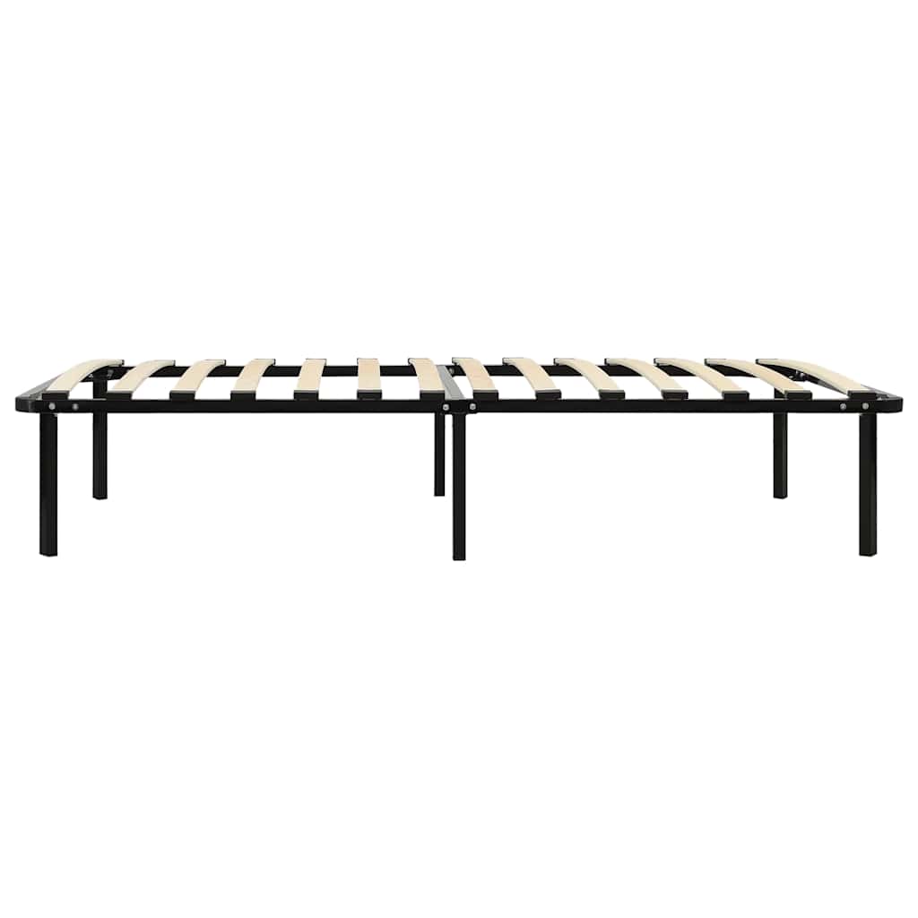 Bed Frame without Mattress Black Metal 90x200 cm