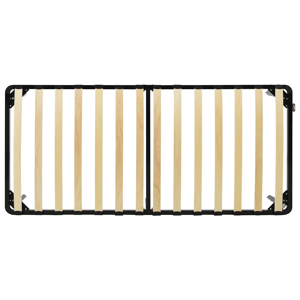 Bed Frame without Mattress Black Metal 90x200 cm