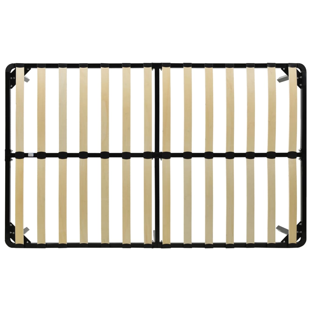 Bed Frame without Mattress Black Metal 180x200 cm Super King