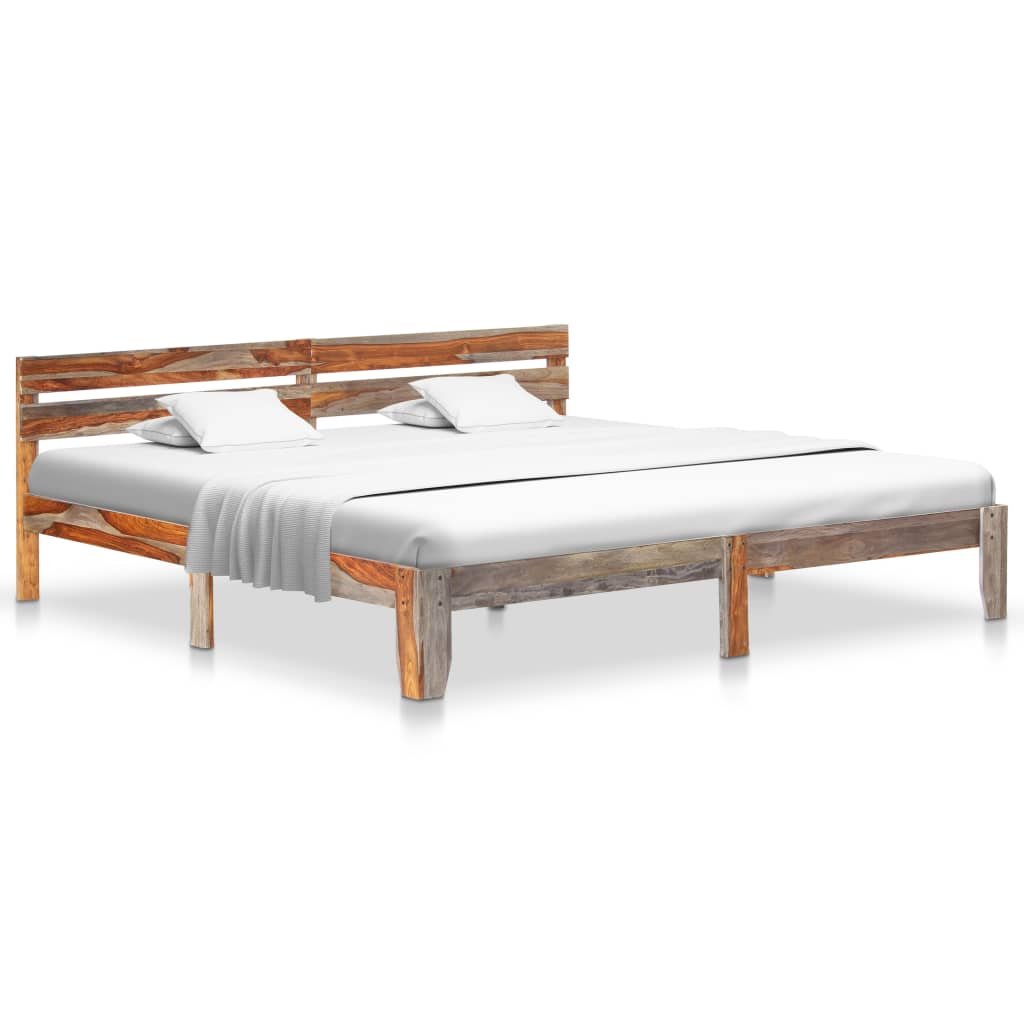 Bed Frame without Mattress Solid Wood 200x200cm