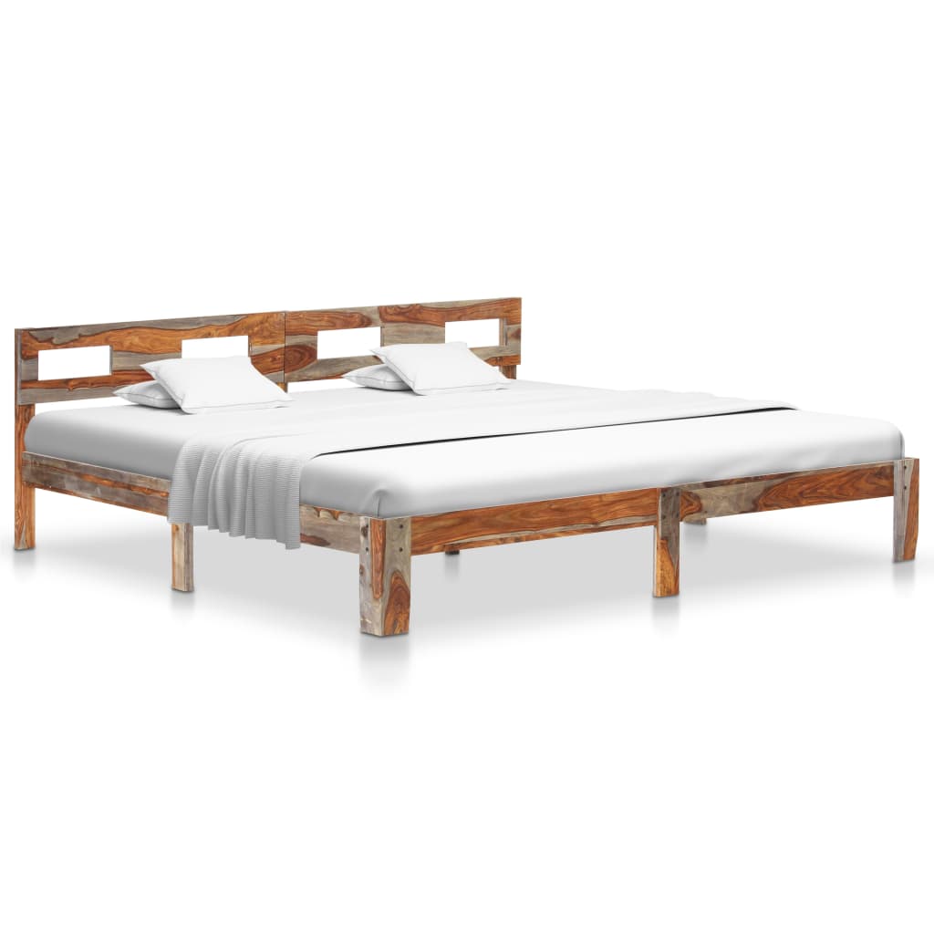 Bed Frame without Mattress Solid Wood 200x200cm