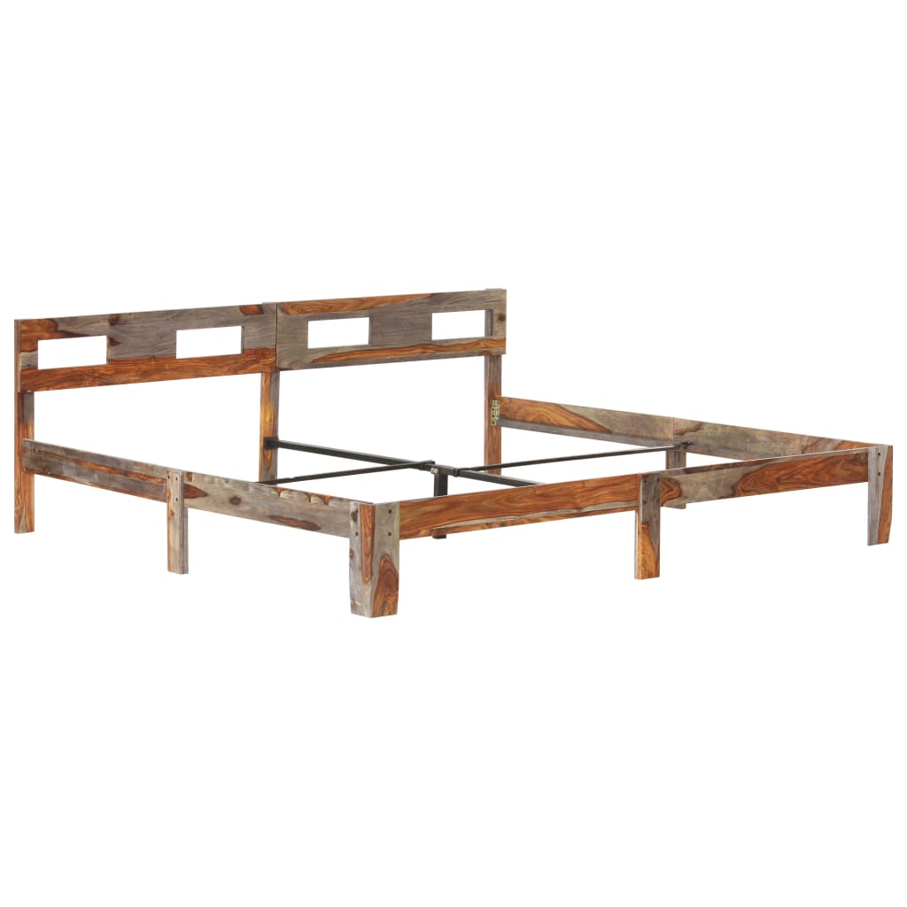 Bed Frame without Mattress Solid Wood 200x200cm