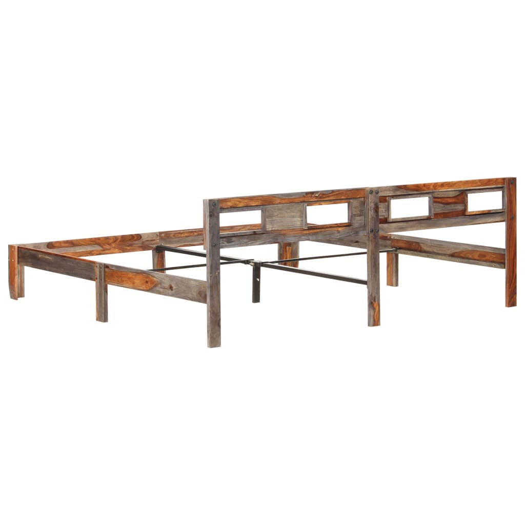 Bed Frame without Mattress Solid Wood 200x200cm