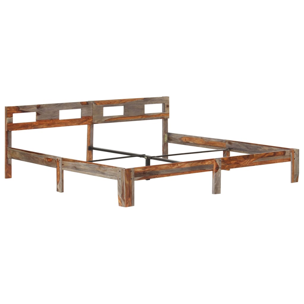 Bed Frame without Mattress Solid Wood 200x200cm