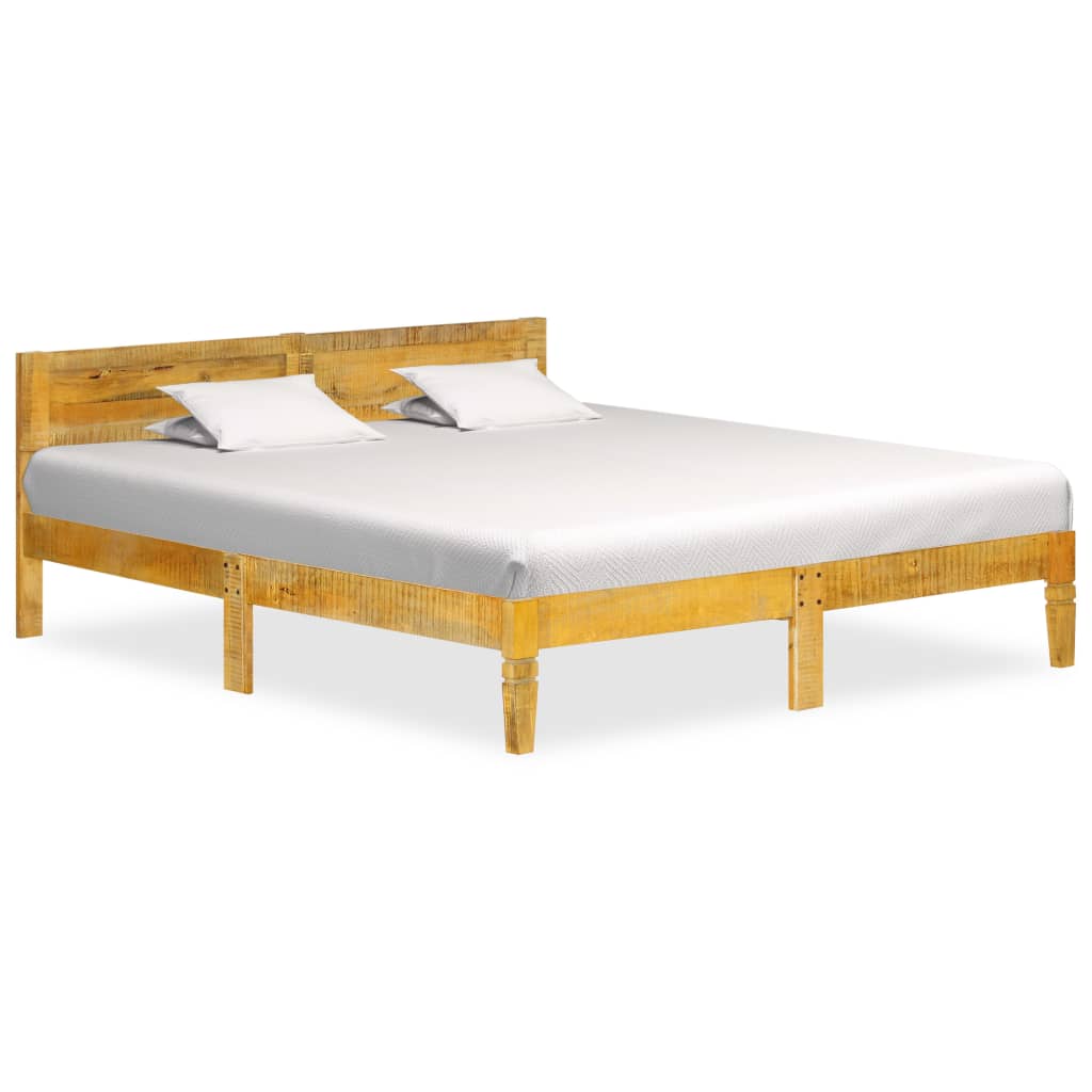 Bed Frame without Mattress Solid Mango Wood 180 cm