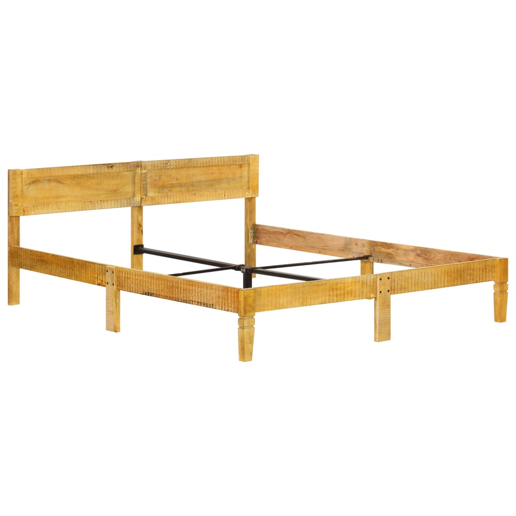 Bed Frame without Mattress Solid Mango Wood 180 cm