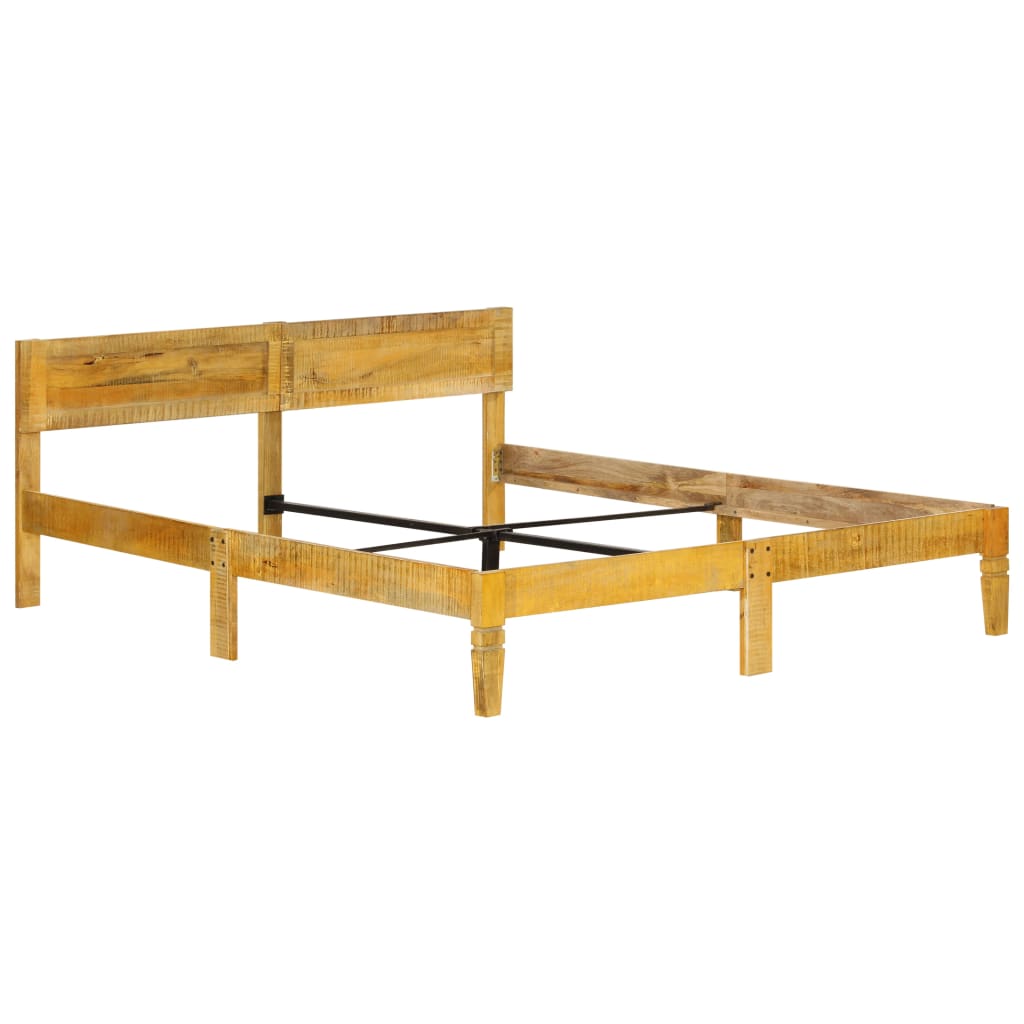 Bed Frame without Mattress Solid Mango Wood 180 cm