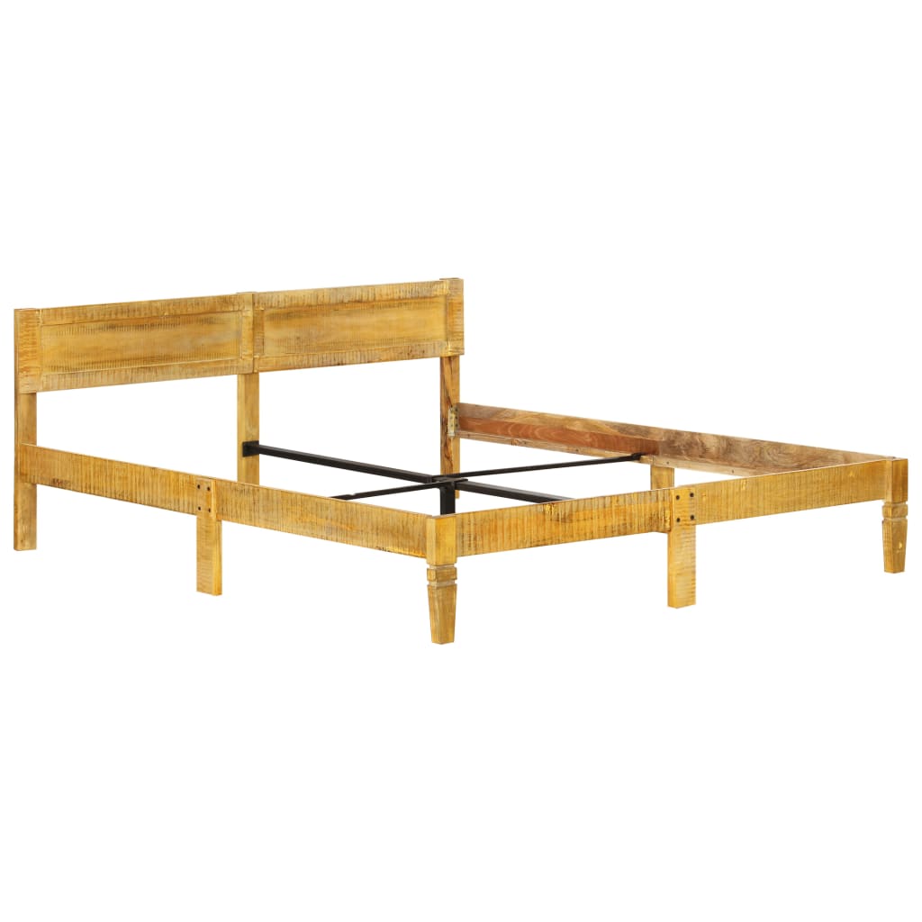 Bed Frame without Mattress Solid Mango Wood 180 cm
