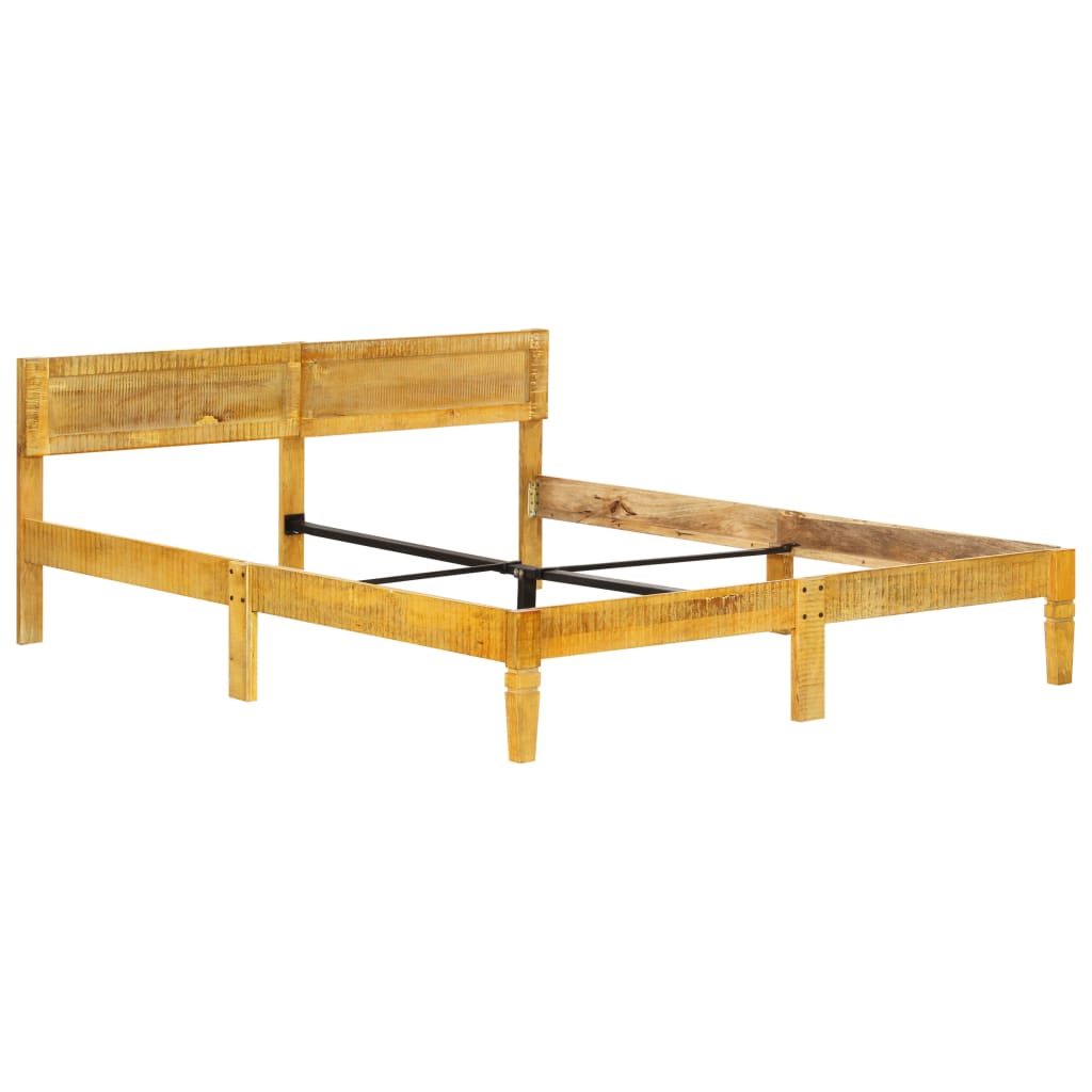 Bed Frame without Mattress Solid Mango Wood 180 cm