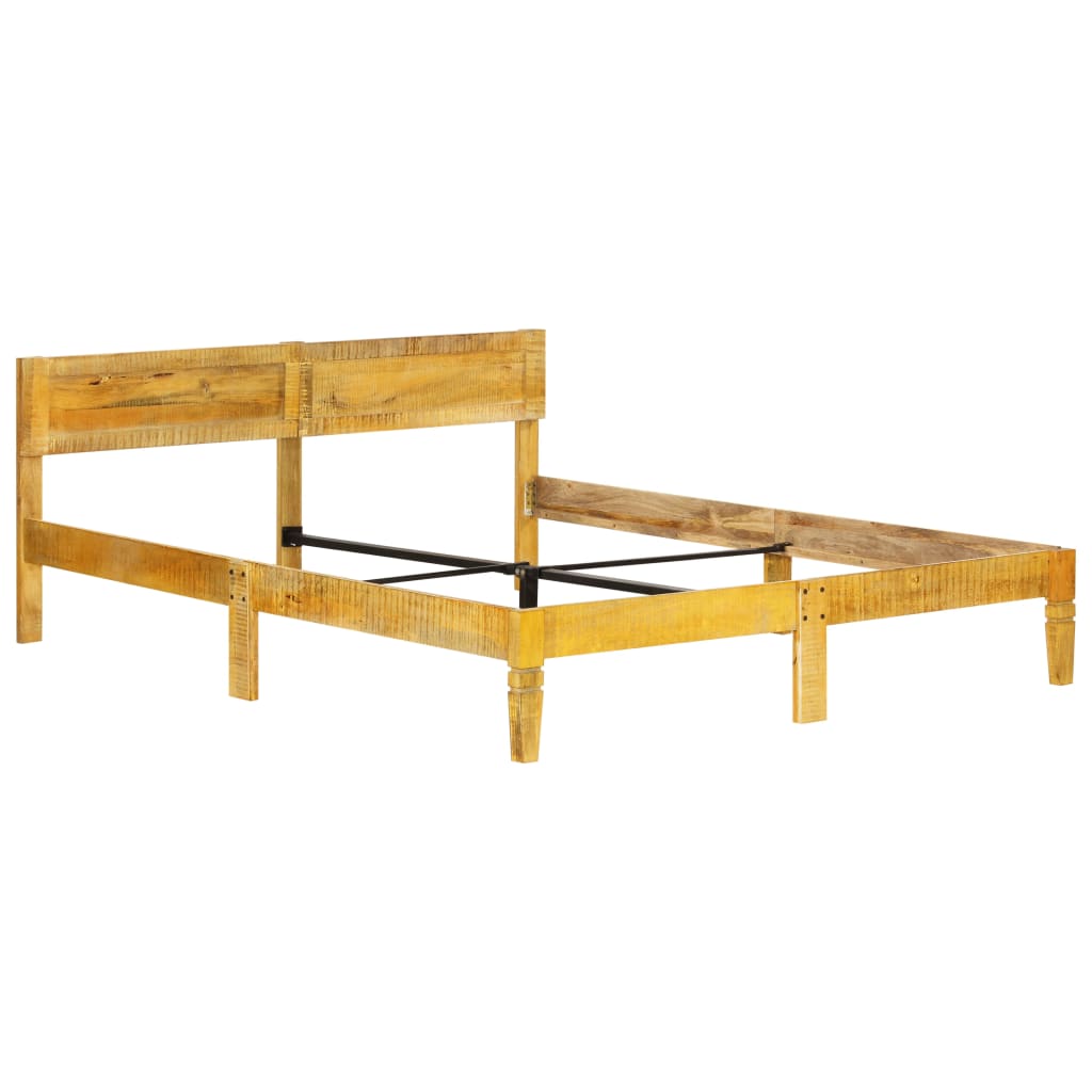 Bed Frame without Mattress Solid Mango Wood 180 cm