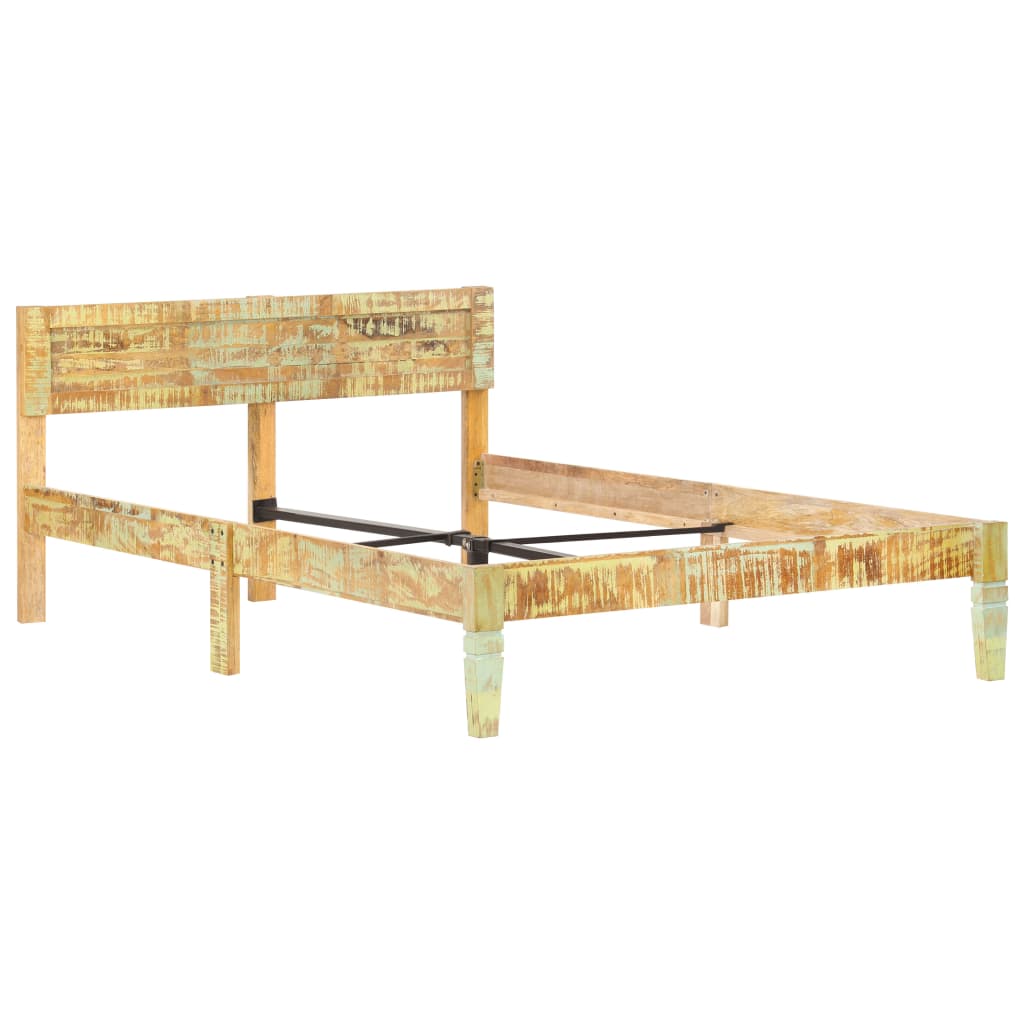 Bed Frame without Mattress Solid Reclaimed Wood 120x200cm