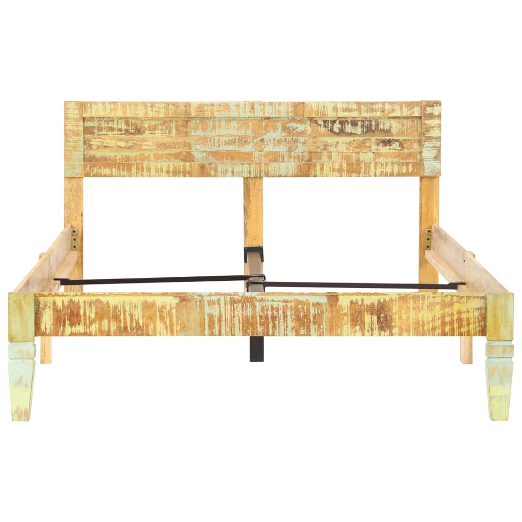 Bed Frame without Mattress Solid Reclaimed Wood 120x200cm