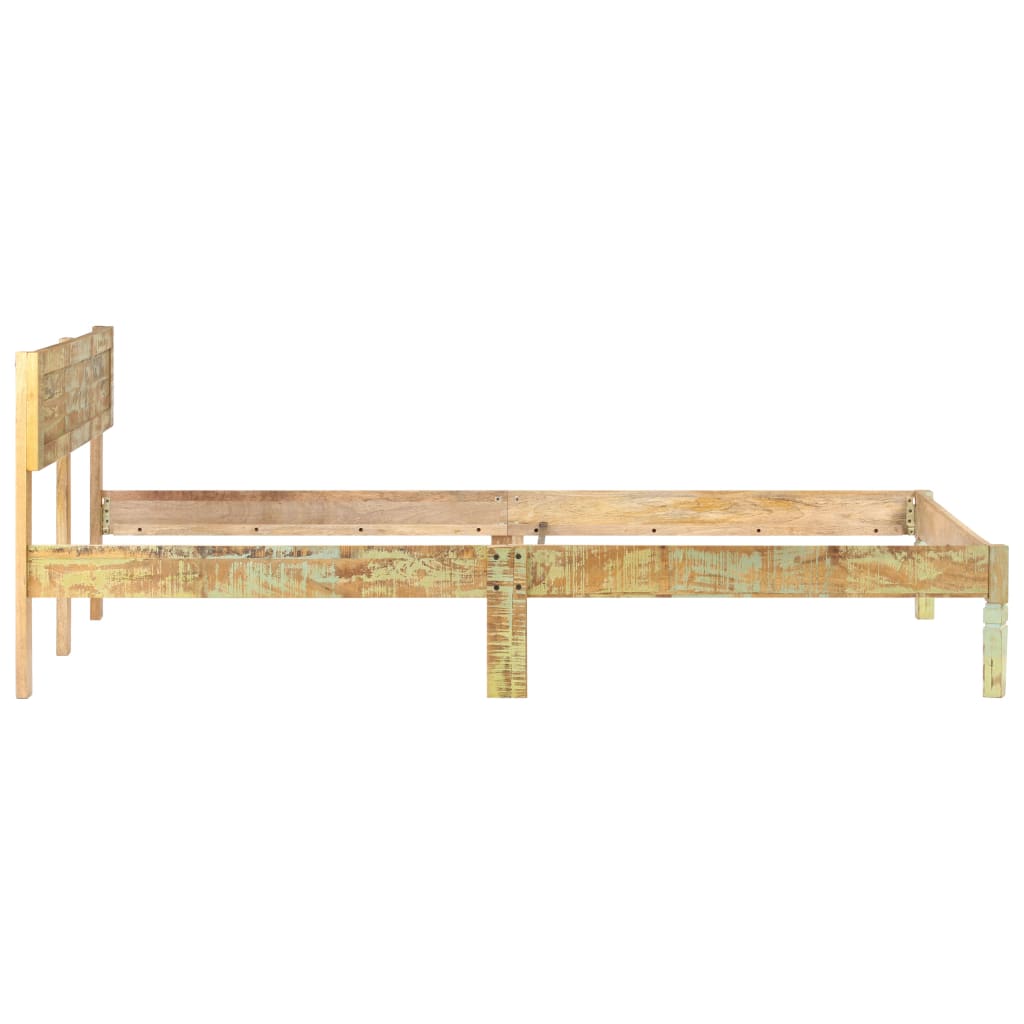 Bed Frame without Mattress Solid Reclaimed Wood 120x200cm