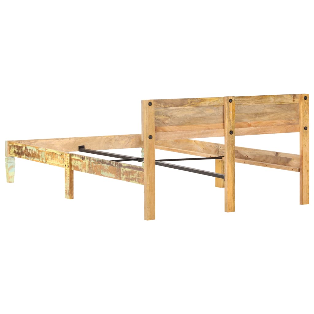 Bed Frame without Mattress Solid Reclaimed Wood 120x200cm