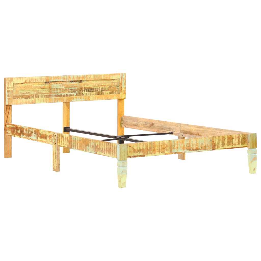 Bed Frame without Mattress Solid Reclaimed Wood 120x200cm