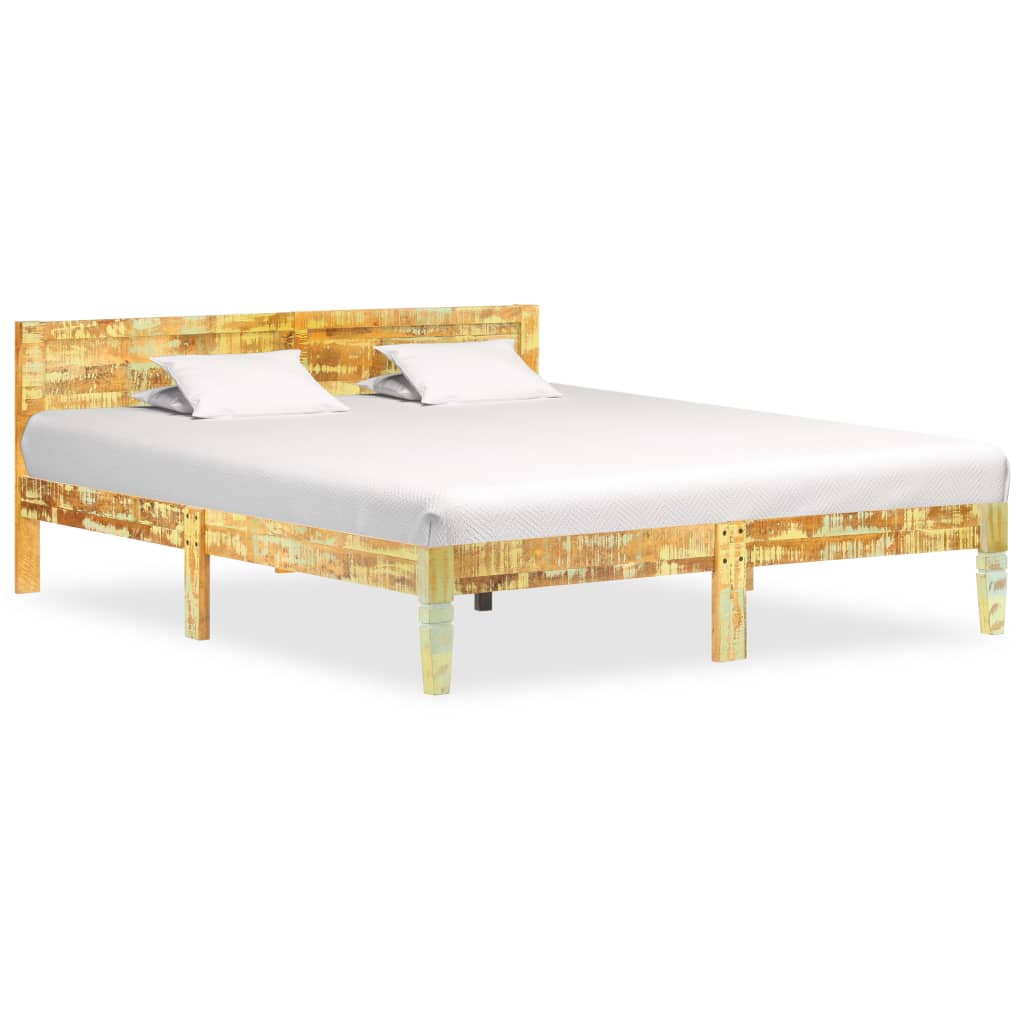 Bed Frame without Mattress Solid Reclaimed Wood 180x200cm