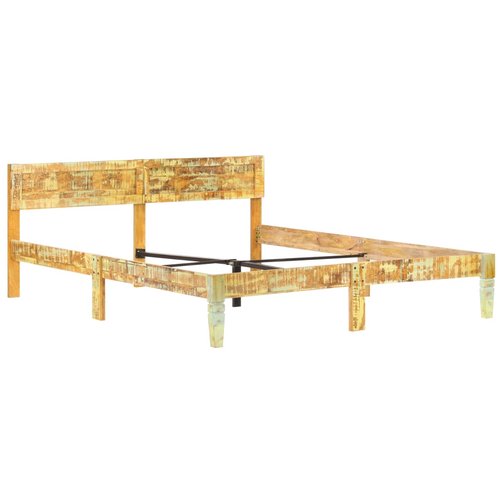 Bed Frame without Mattress Solid Reclaimed Wood 180x200cm