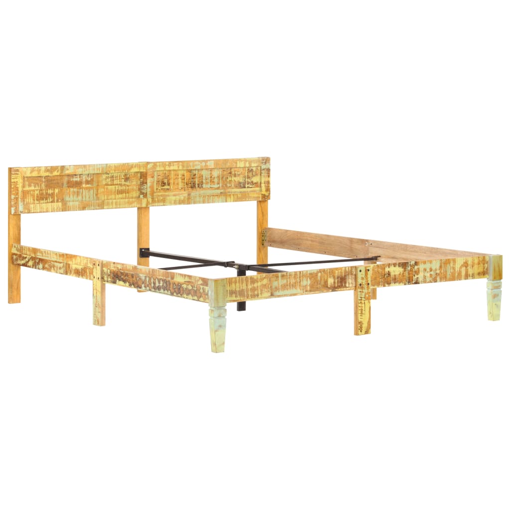 Bed Frame without Mattress Solid Reclaimed Wood 180x200cm