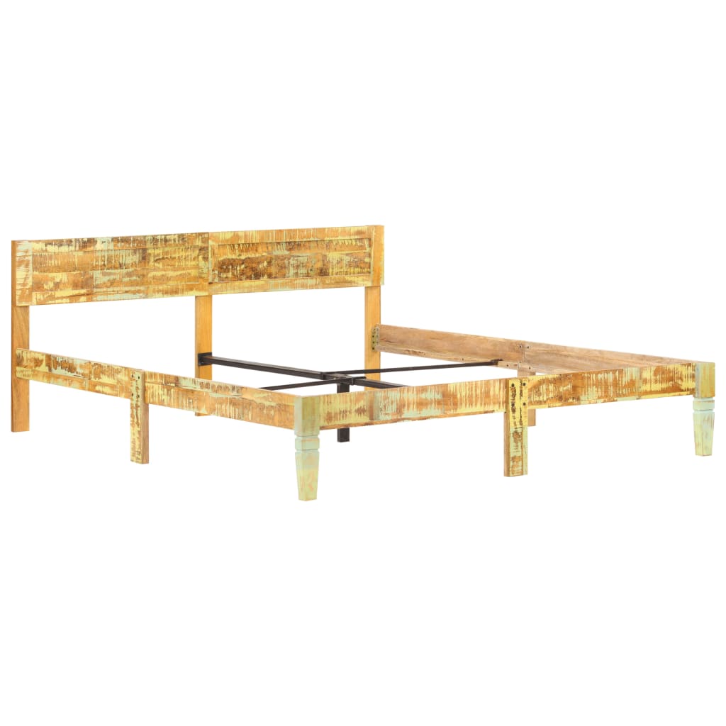 Bed Frame without Mattress Solid Reclaimed Wood 180x200cm