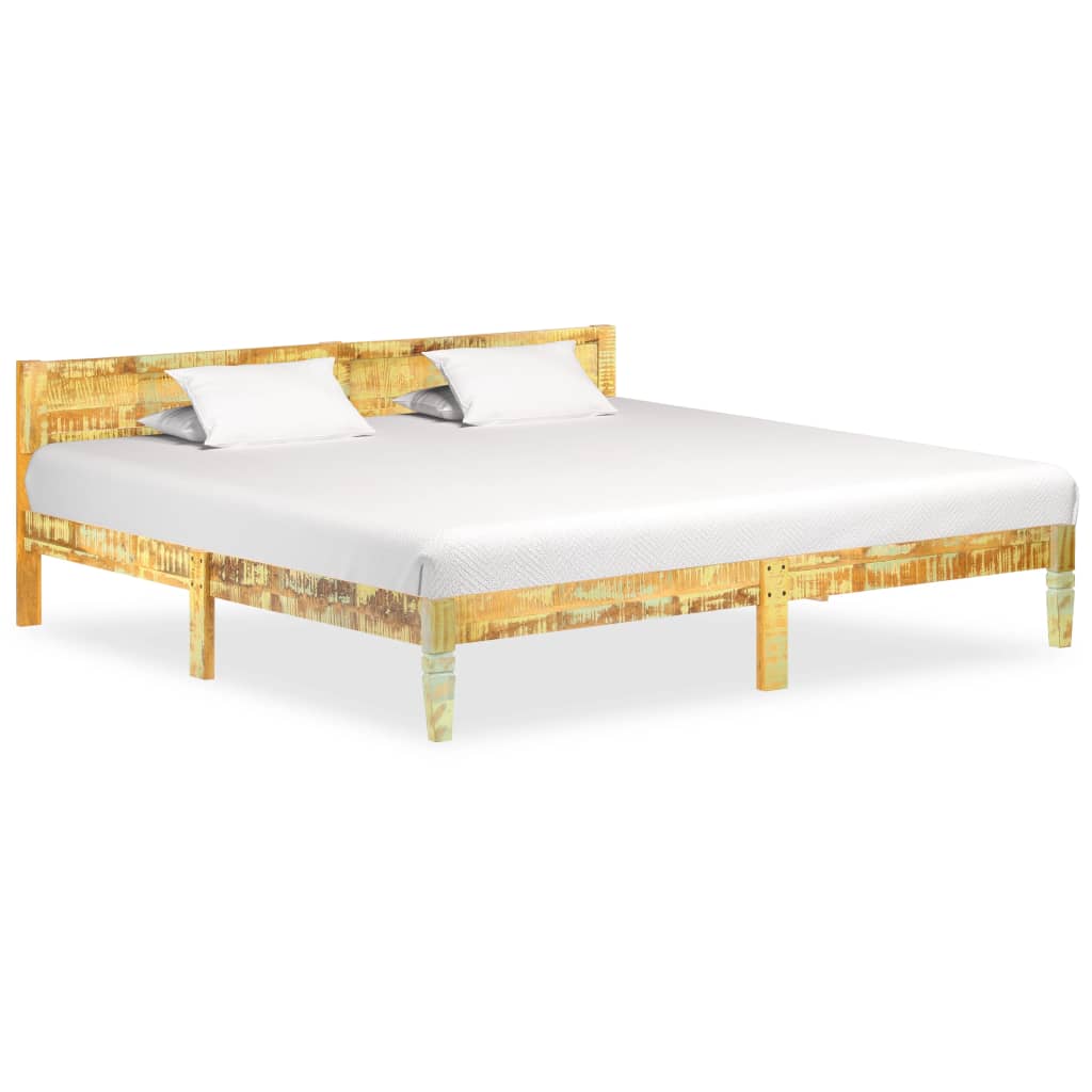 Bed Frame without Mattress Solid Reclaimed Wood 200x200cm
