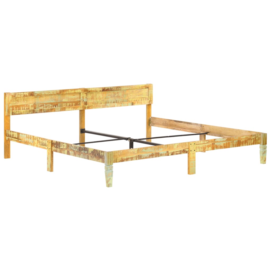 Bed Frame without Mattress Solid Reclaimed Wood 200x200cm