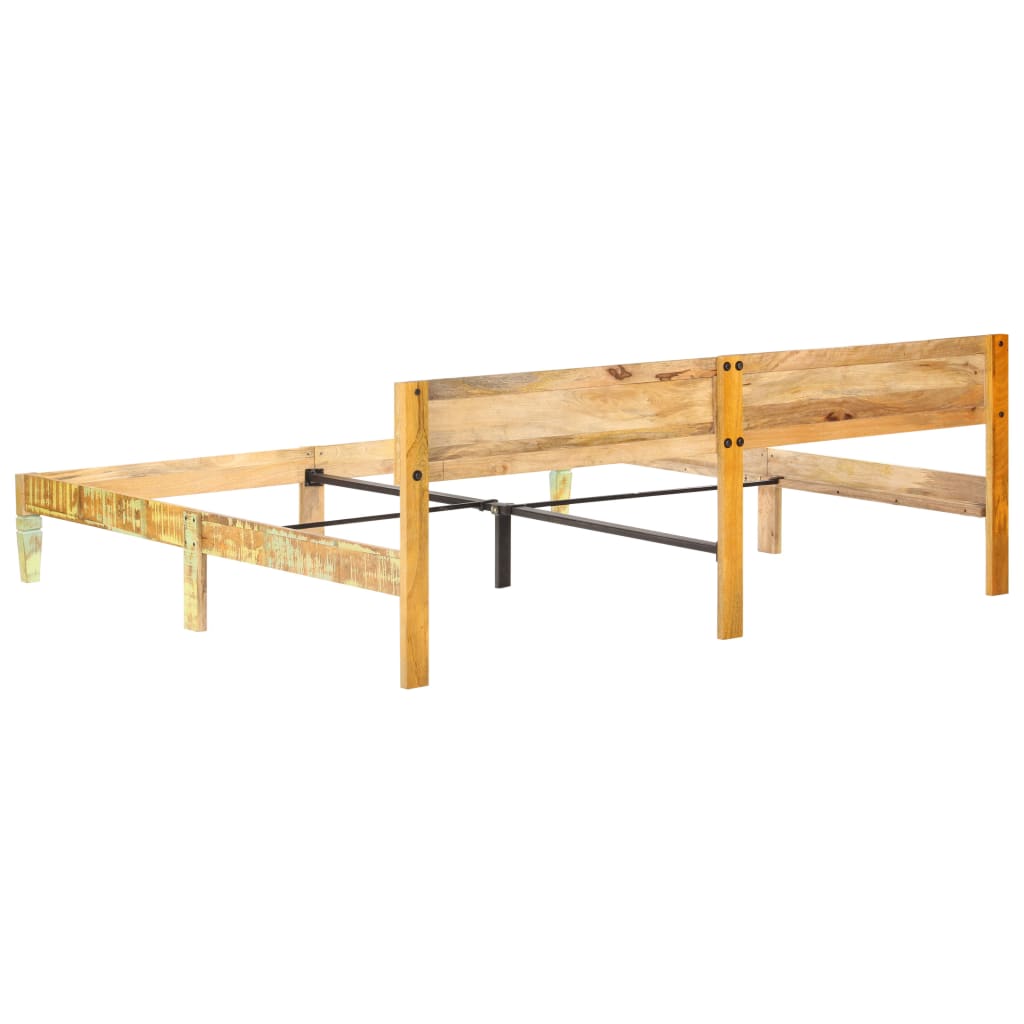 Bed Frame without Mattress Solid Reclaimed Wood 200x200cm
