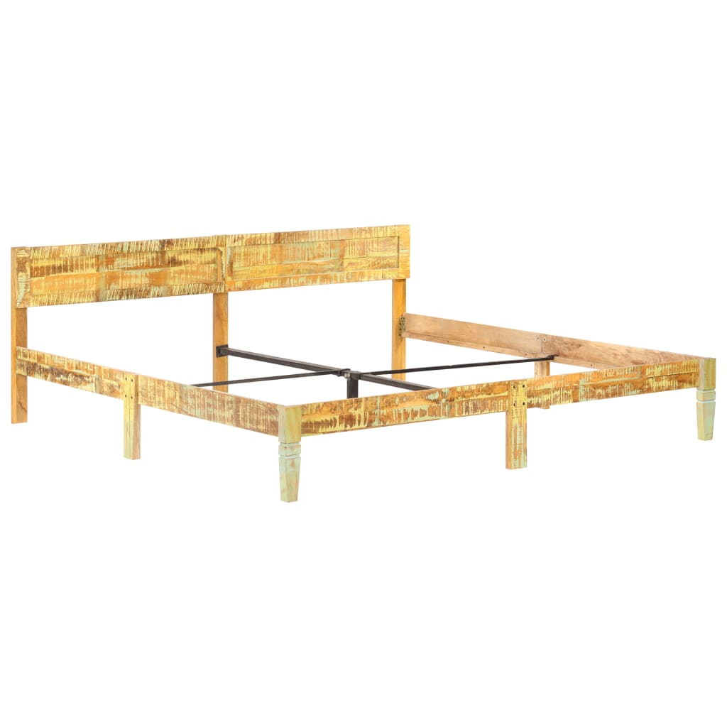 Bed Frame without Mattress Solid Reclaimed Wood 200x200cm