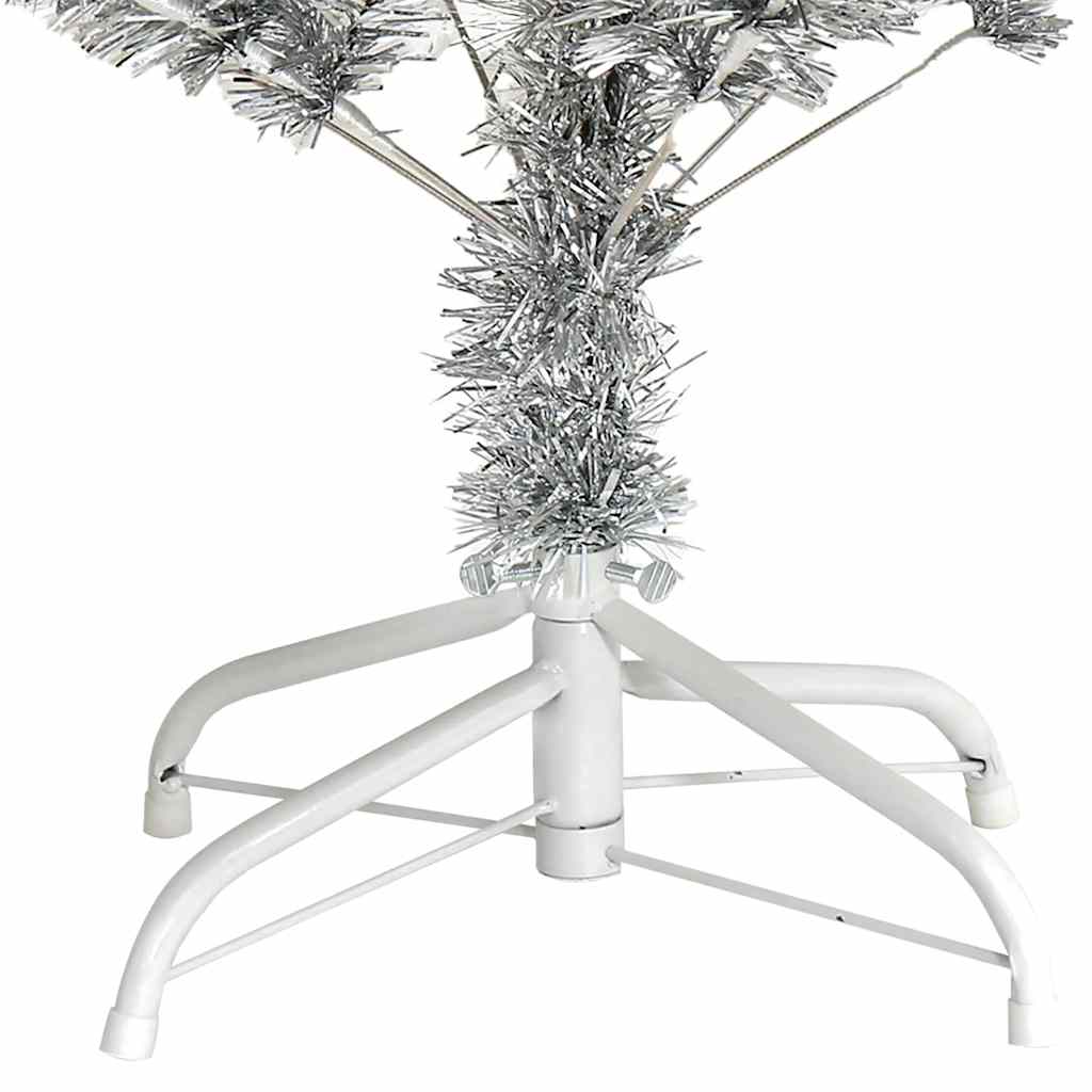 Artificial Christmas Tree with Stand Silver 150 cm PET