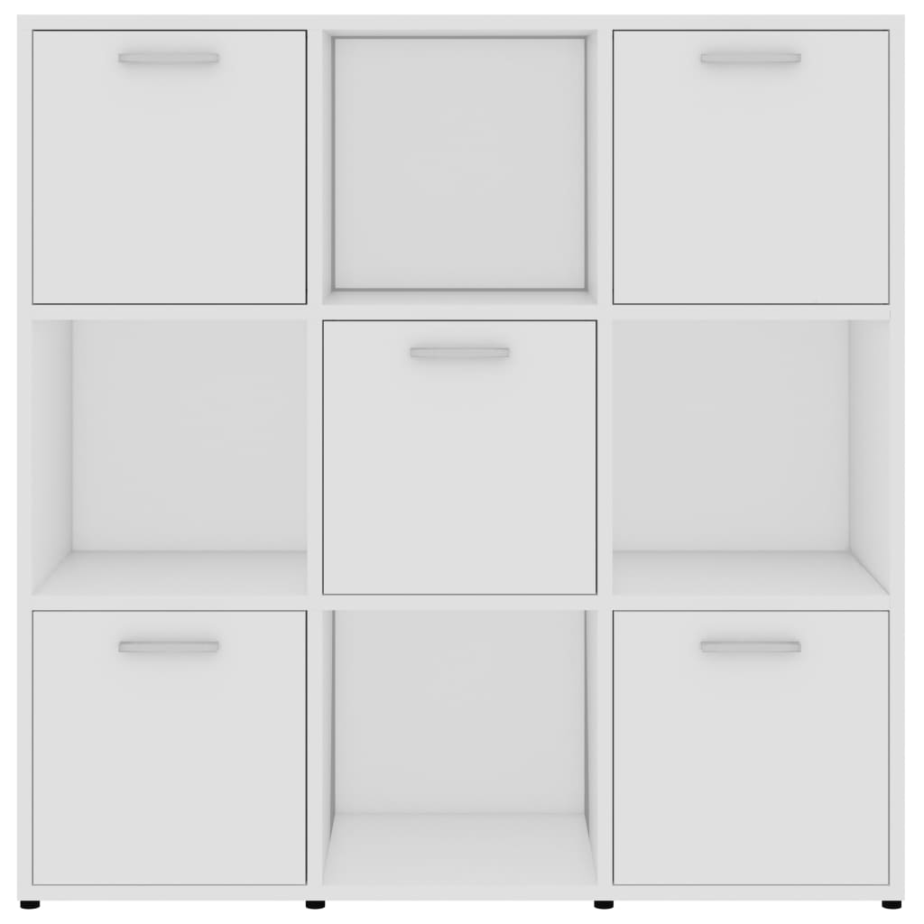 Book Cabinet White 90x30x90 cm Engineered Wood