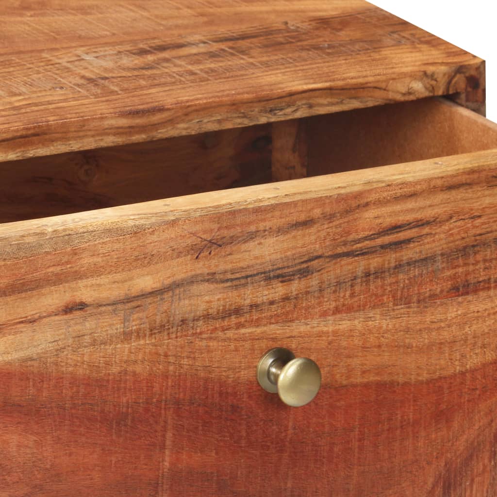 Console Table 90x35x75 cm Rough Acacia Wood