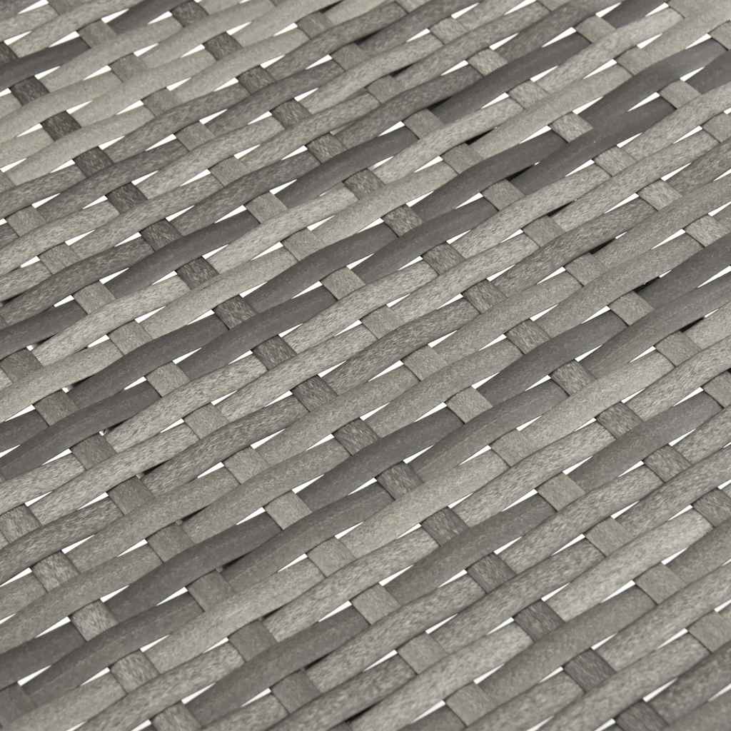 Stackable Outdoor Chairs 4 pcs Grey Poly Rattan