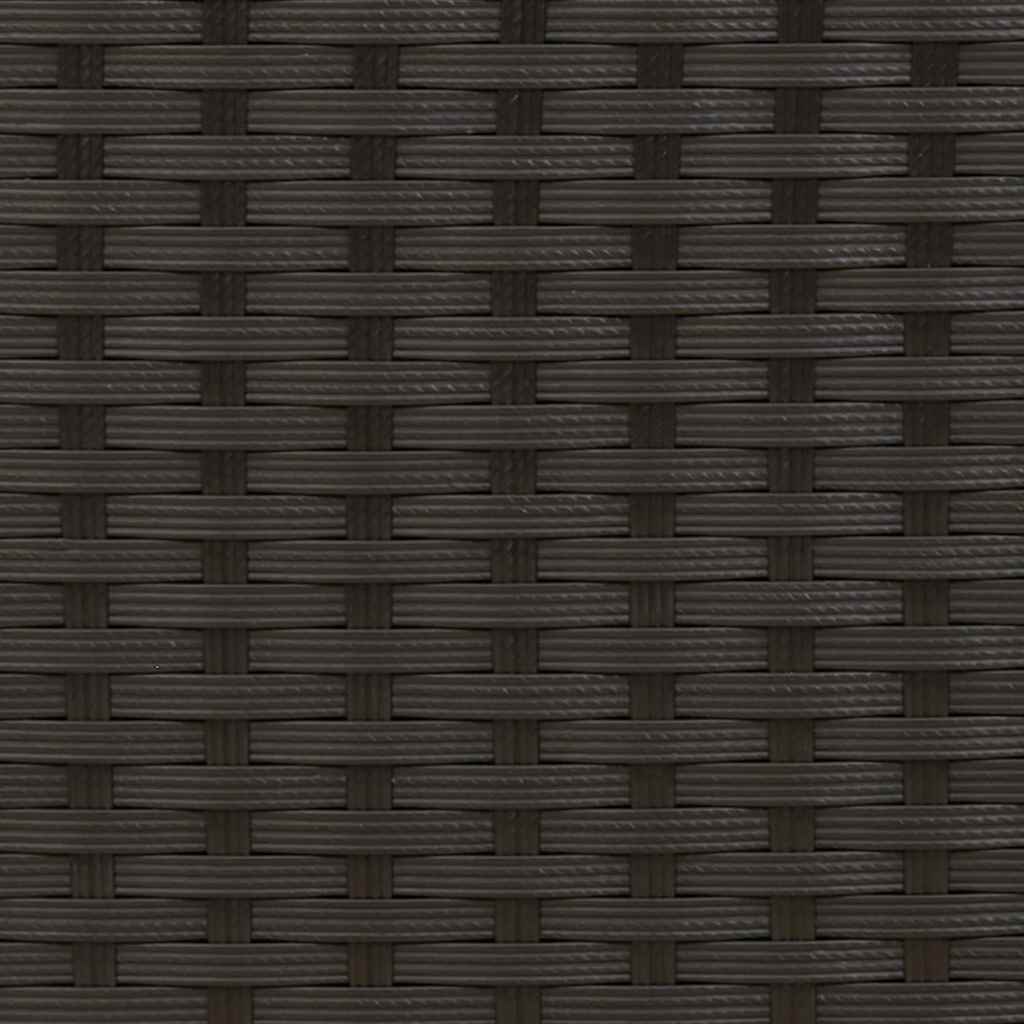 Stackable Outdoor Chairs 6 pcs Poly Rattan Black