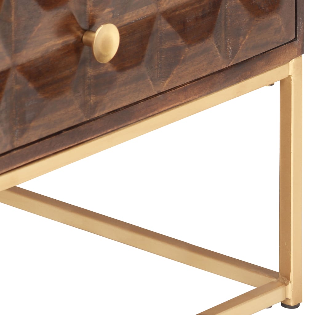 Coffee Table 112x50x40 cm Solid Mango Wood