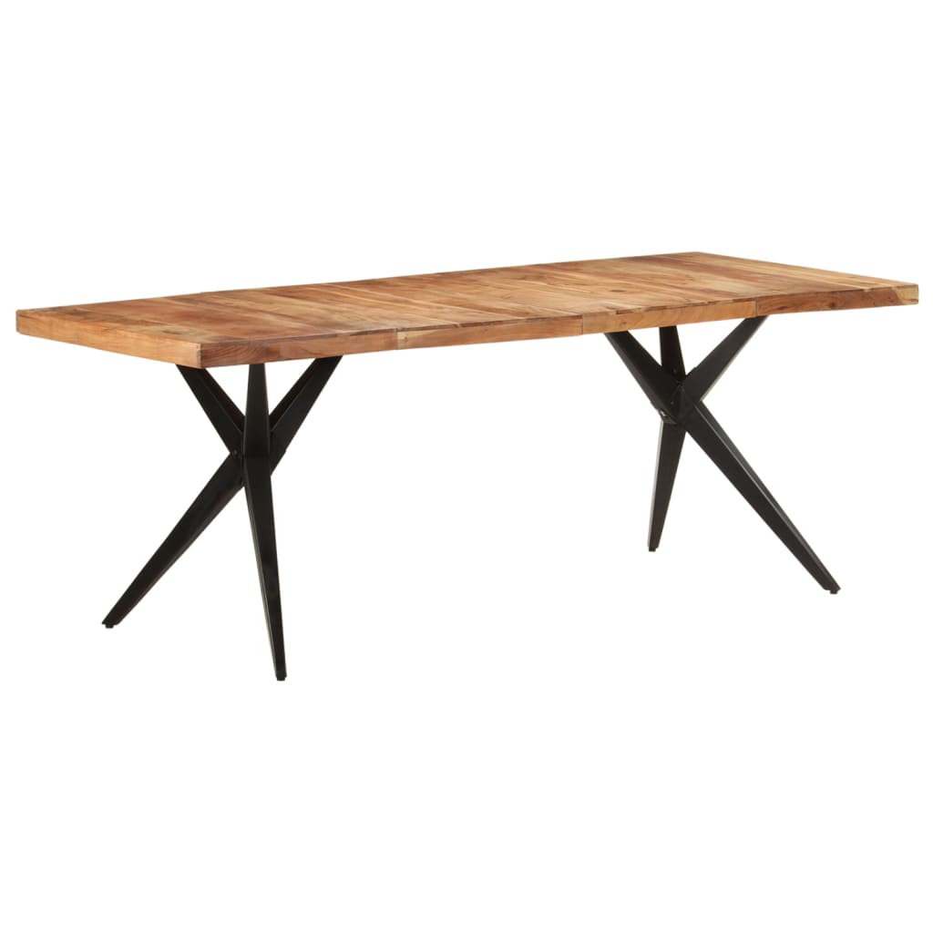 Dining Table 200x90x76 cm Solid Acacia Wood