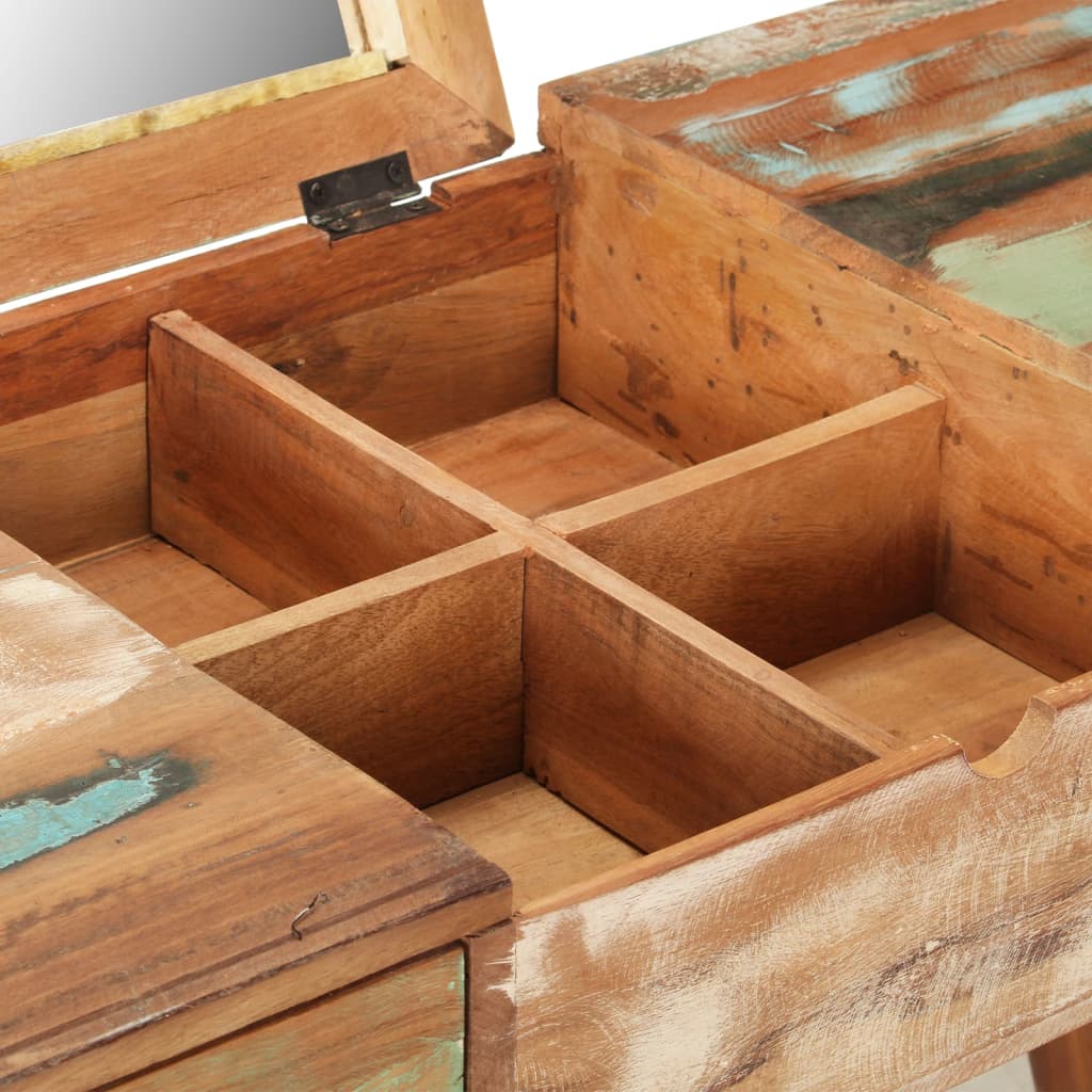 Dressing Table With Mirror 112X45X76 Cm