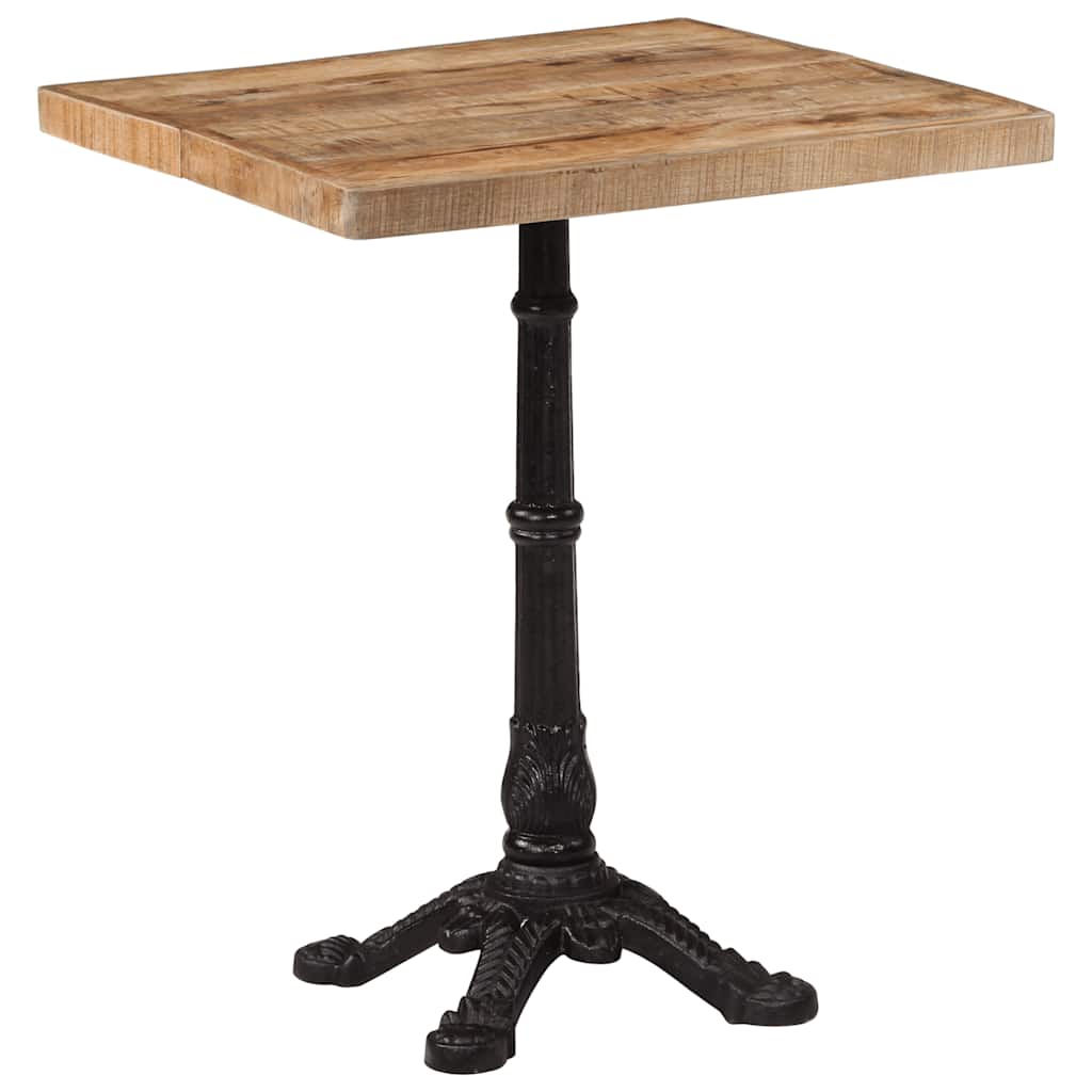 Bistro Table 60x60x77 cm Rough Mango Wood