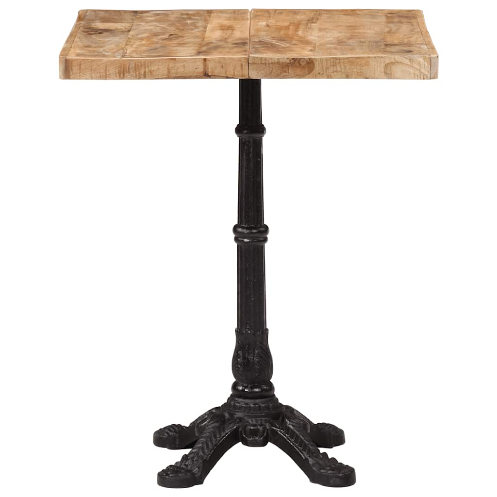 Bistro Table 60x60x77 cm Rough Mango Wood