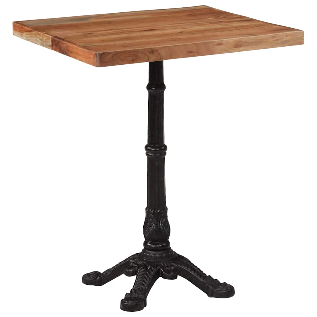 Bistro Table 60x60x76 cm Solid Acacia Wood