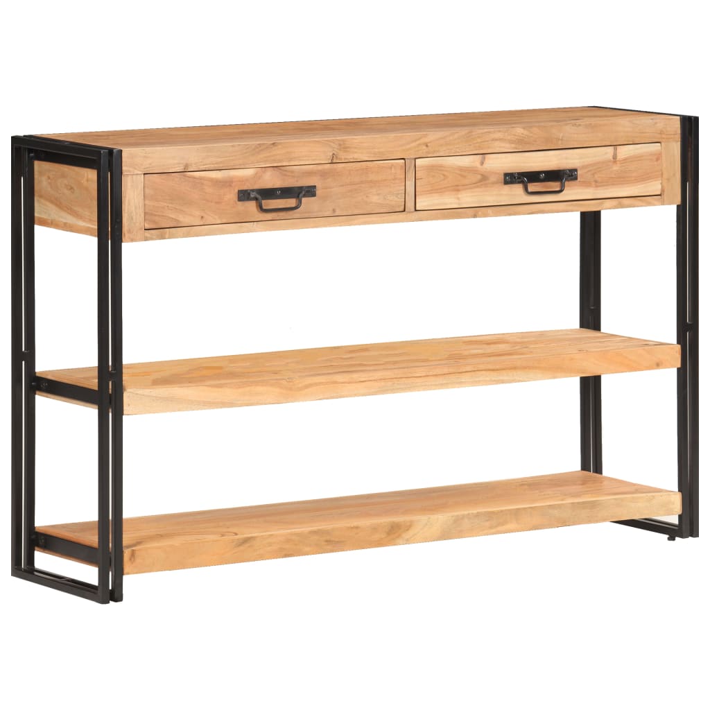 Sideboard 120x30x75 cm Solid Acacia Wood