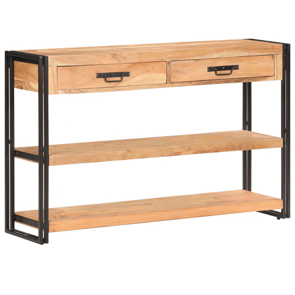 Sideboard 120x30x75 cm Solid Acacia Wood