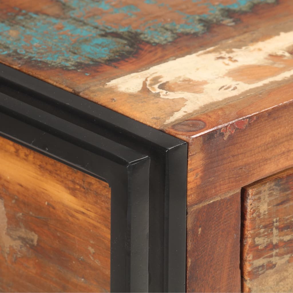 Sideboard 120x30x75 cm Solid Reclaimed Wood