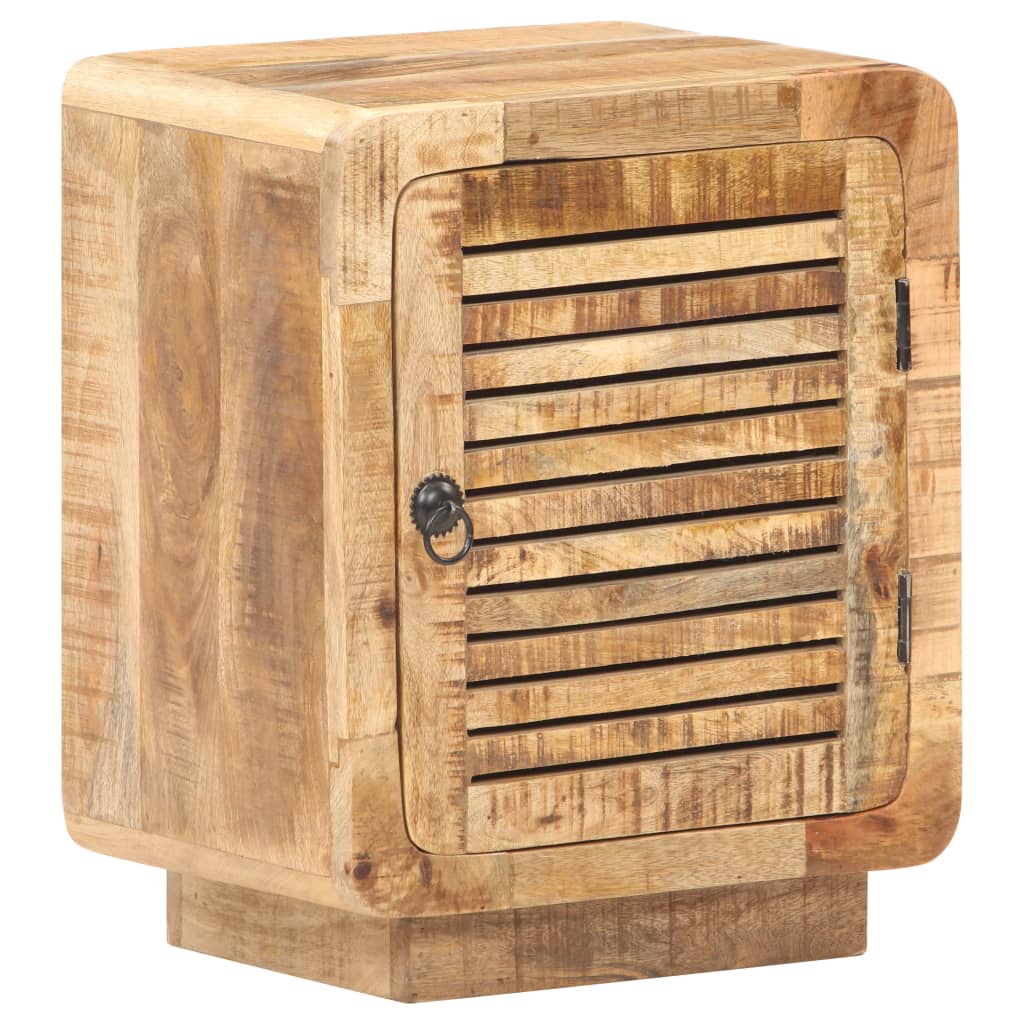 Bedside Cabinet 40x30x50 cm Rough Mango Wood