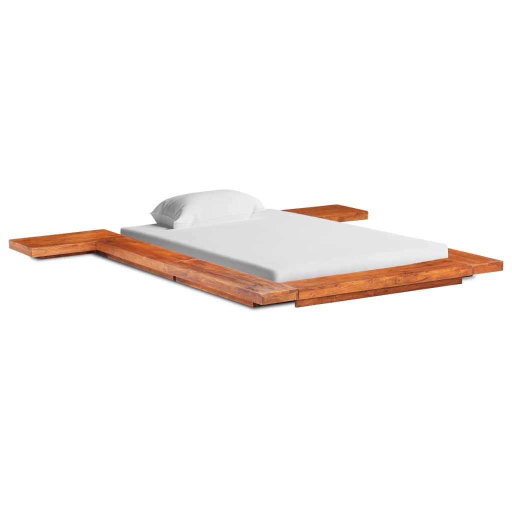 Japanese Futon Bed Frame without Mattress Solid Wood 100x200 cm