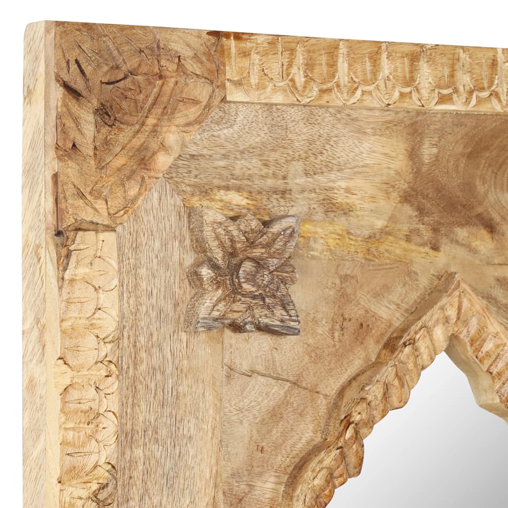 Mirror 50X3X110 Cm Solid Mango Wood
