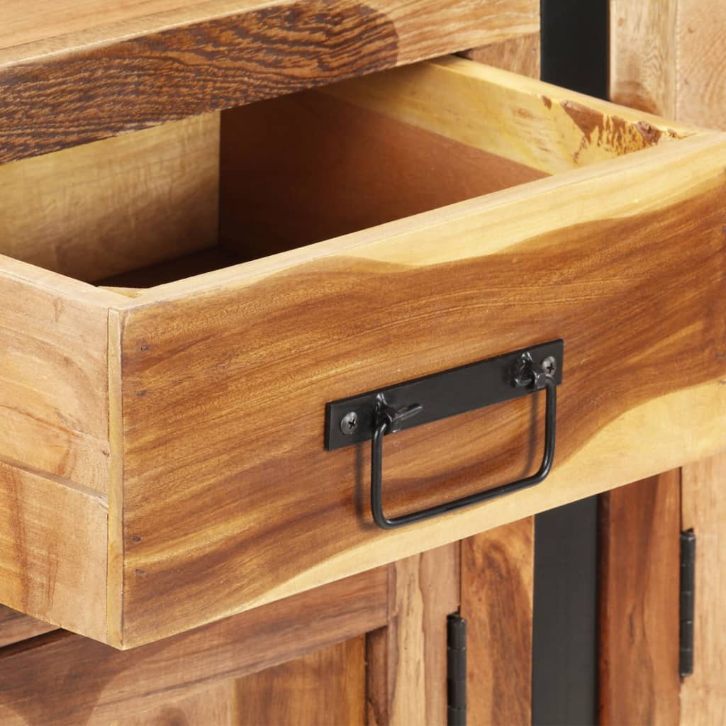 Sideboard 172x35x80 cm Solid Acacia Wood with Honey Finish