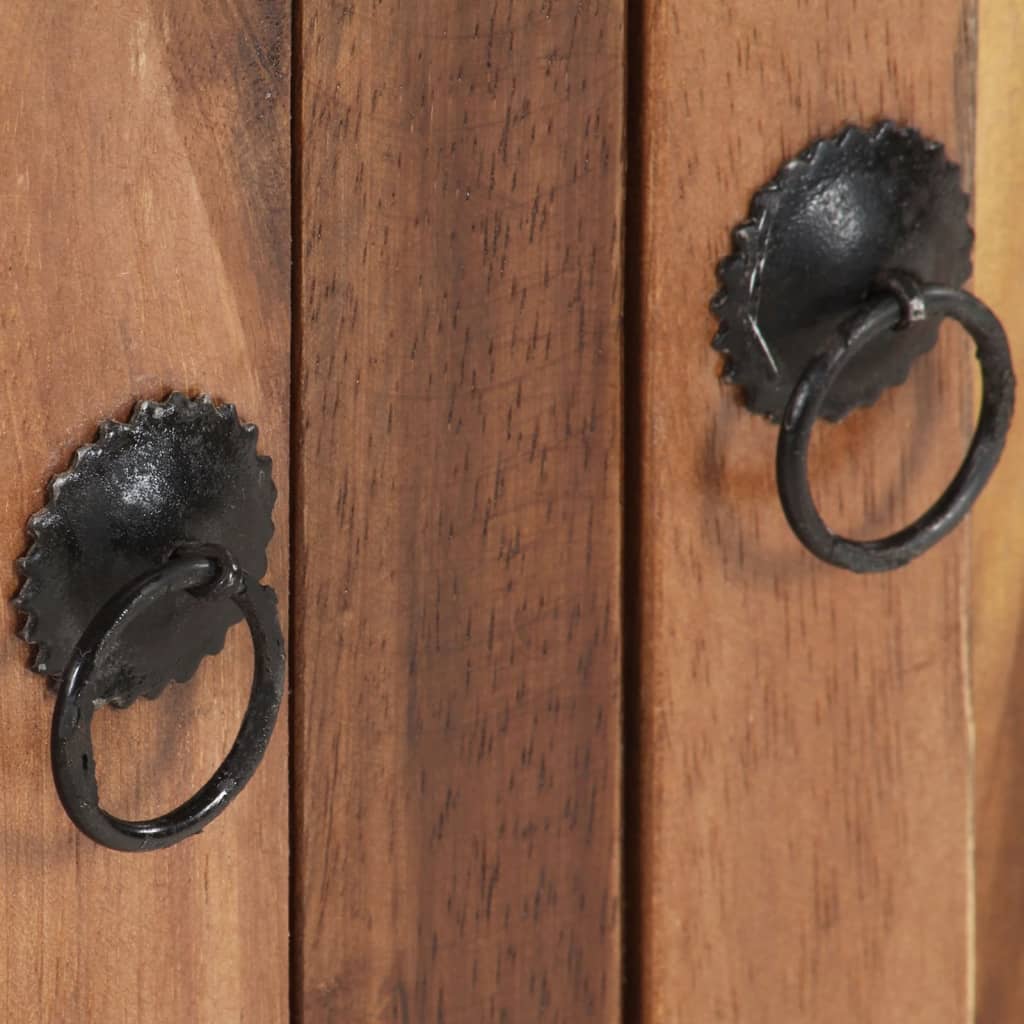 Sideboard 172x35x80 cm Solid Acacia Wood with Honey Finish