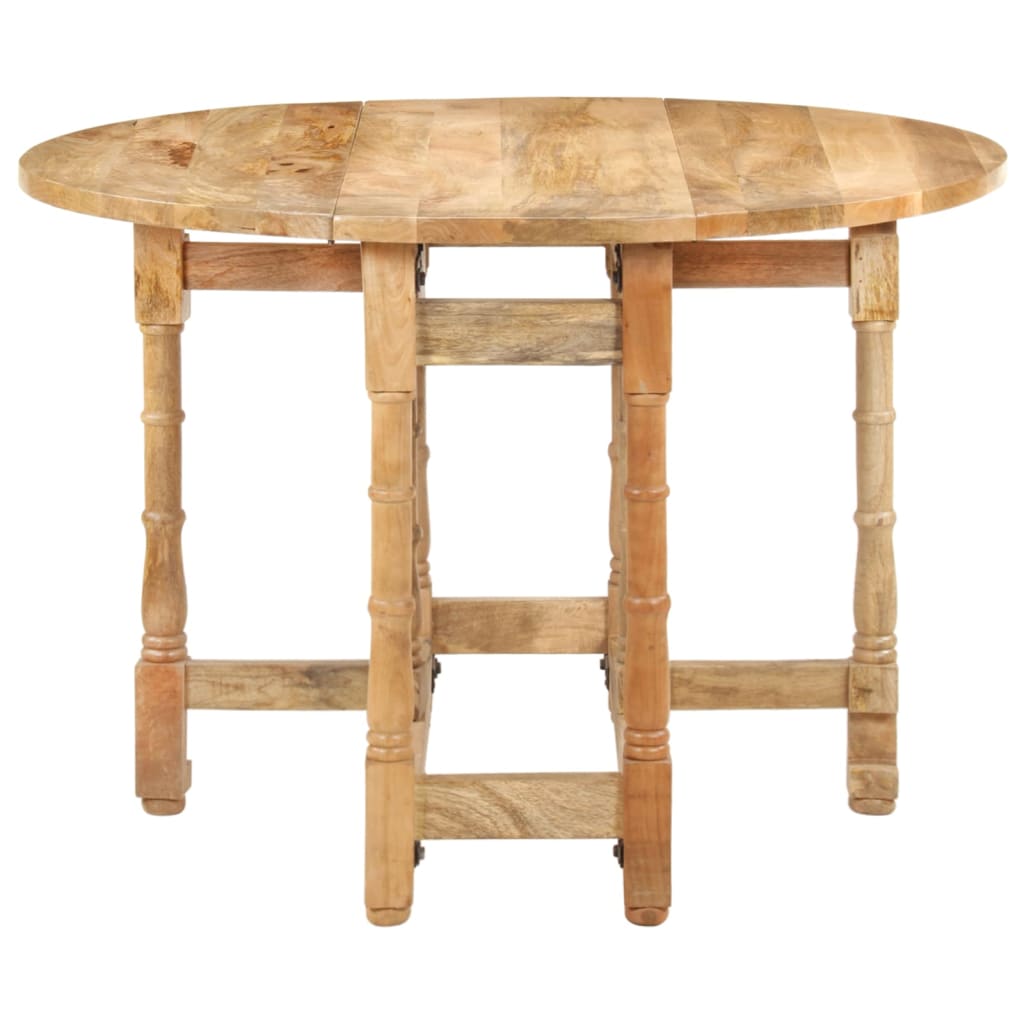 Dining Table Round 110x76 cm Solid Mango Wood
