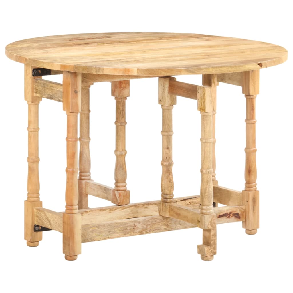 Dining Table Round 110x76 cm Solid Mango Wood