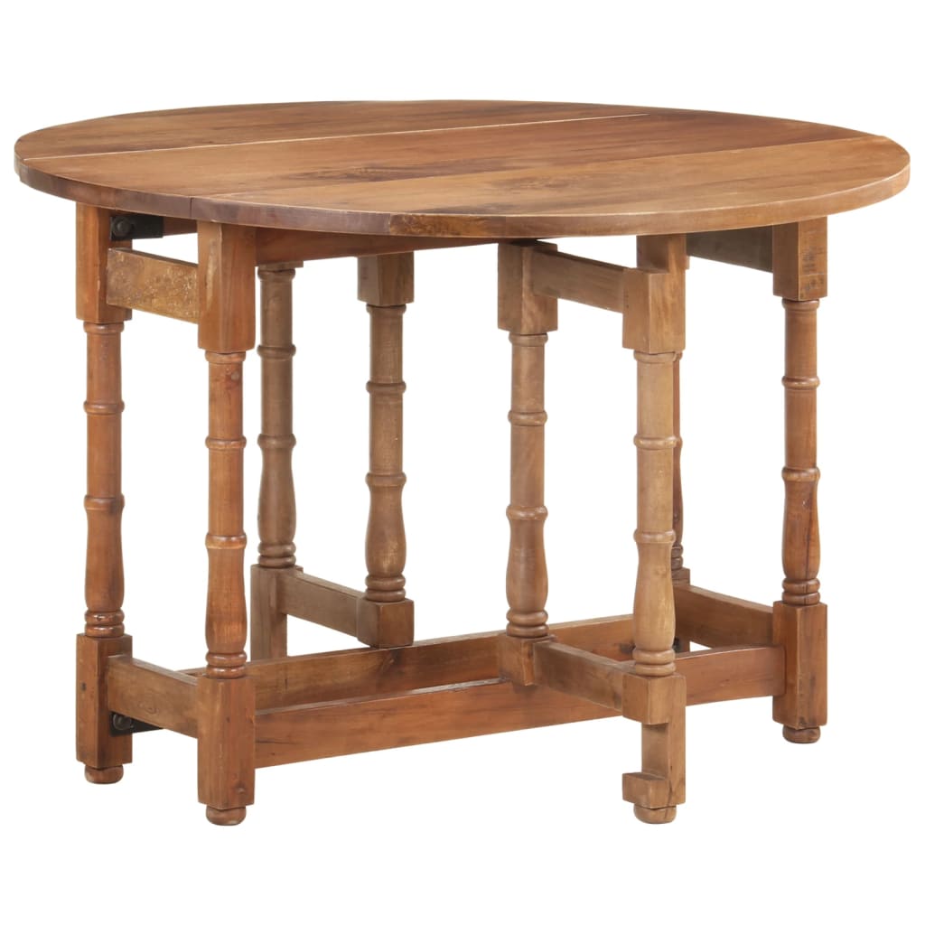 Dining Table Round 110x76 cm Solid Mango Wood
