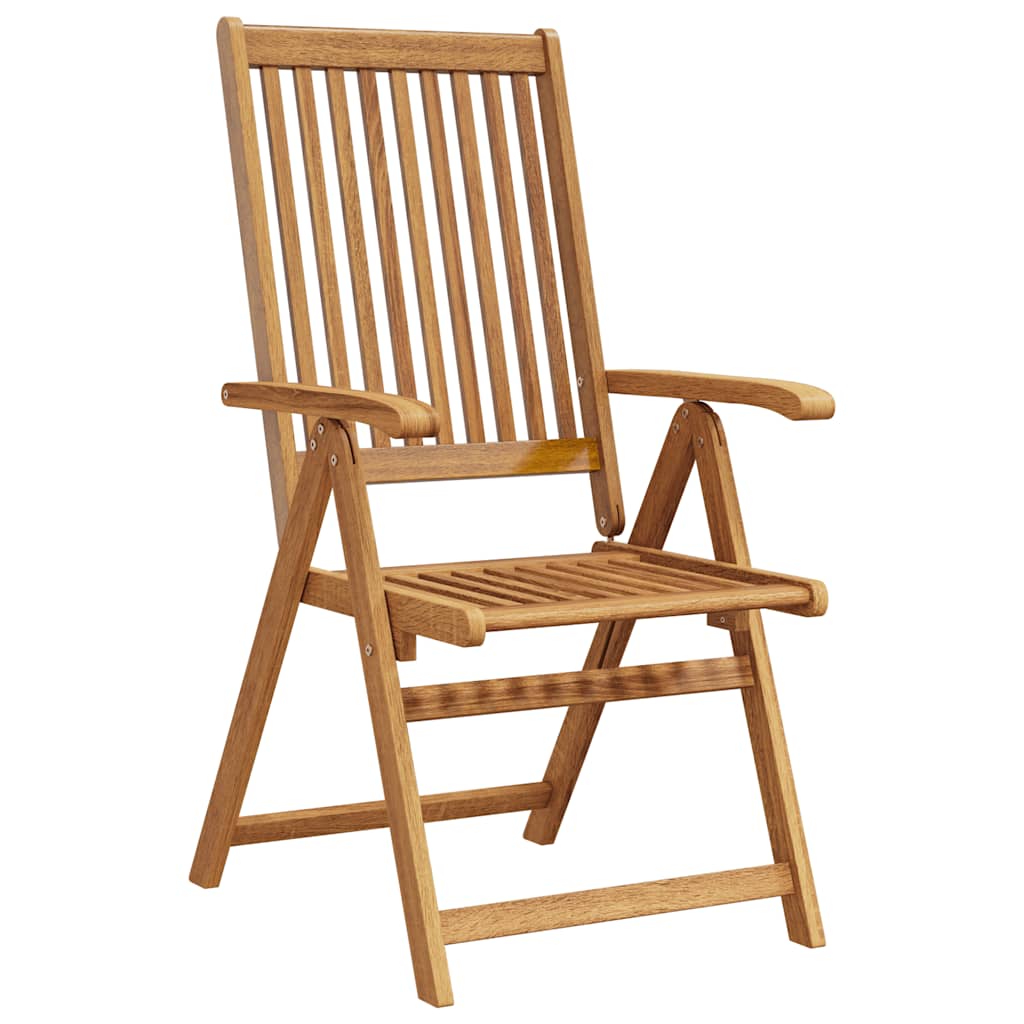 Folding Garden Chairs 3 pcs Solid Acacia Wood
